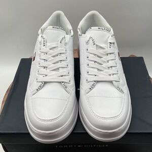 Tommy Hilfiger TWGRAZIE White Platform Sneakers Womens 7.5 M Low Top Shoes